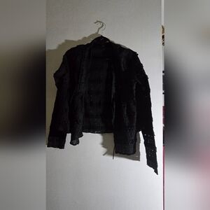 SHEIN Black Lace Blouse